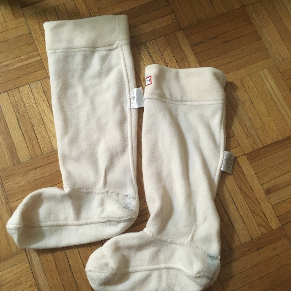Hunter boot linings sz M cream used as pictured